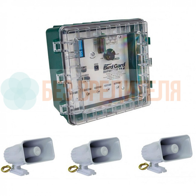 Отпугиватель птиц Bird Gard Super Pro PA-4 с четырьмя динамиками