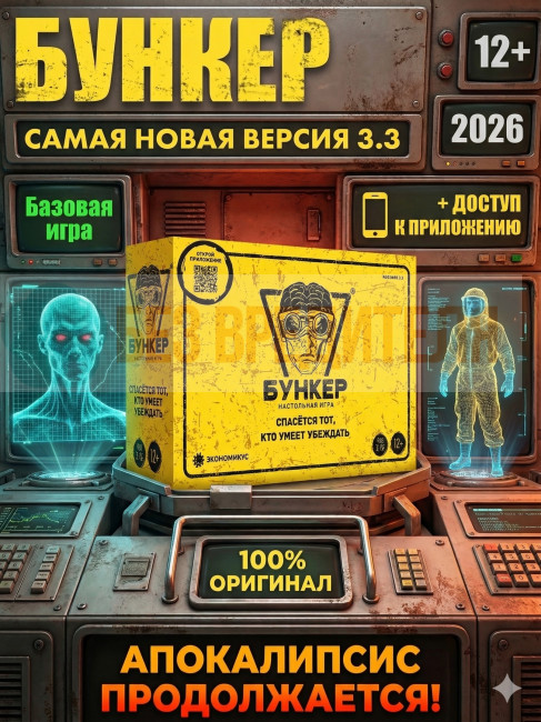 Бункер 3.3 настольная игра для компании